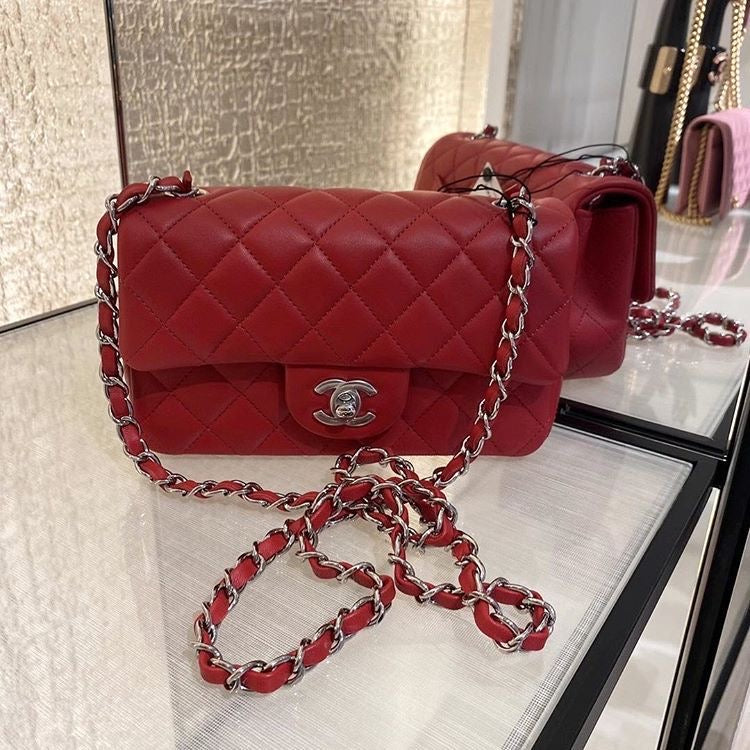 Chanel cherry red bag