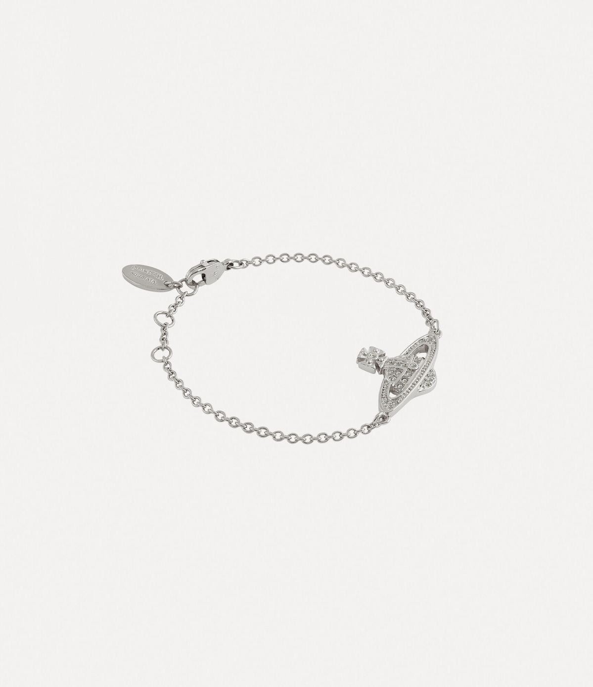 Minibas relief silver bracelet