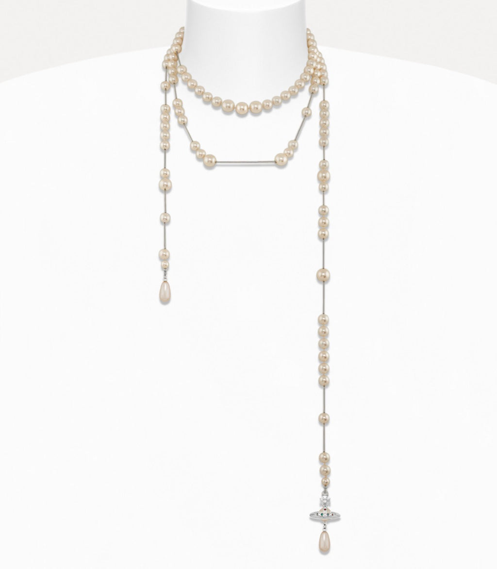 Broken pearl necklace