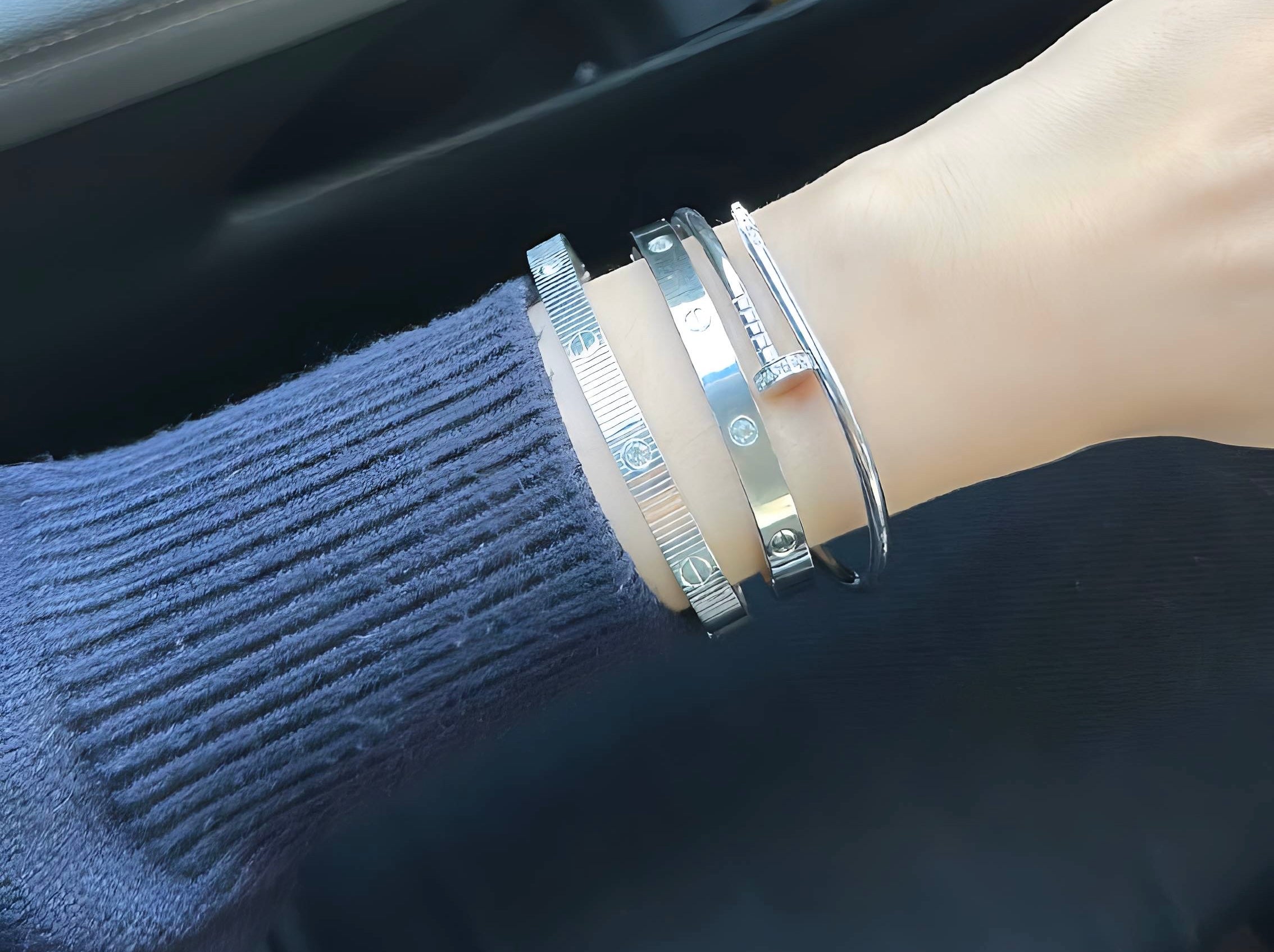 Cartier silver bracelets
