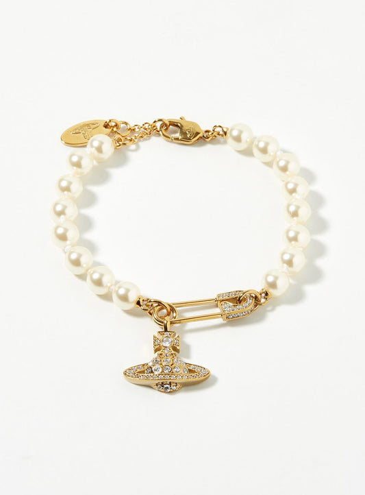 Lucrece gold pearl bracelet