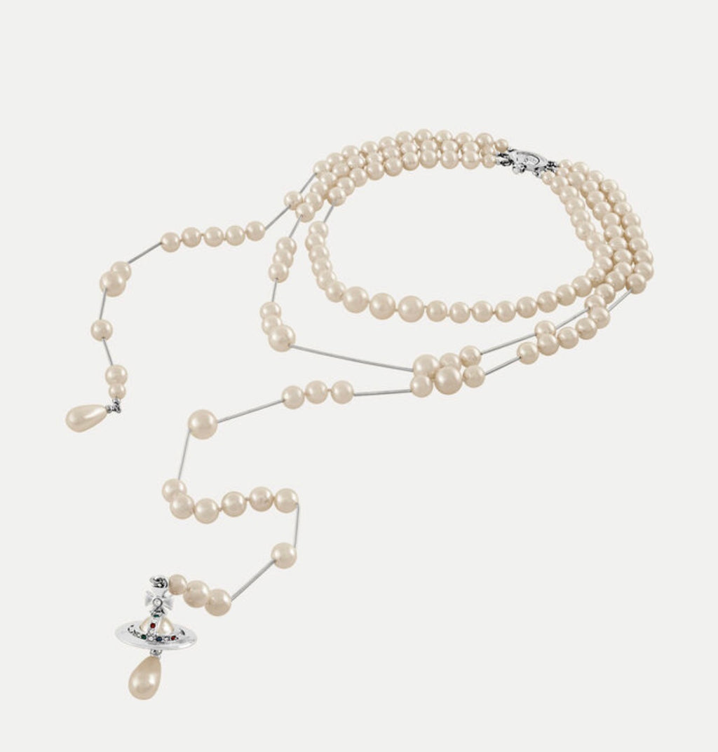 Broken pearl necklace