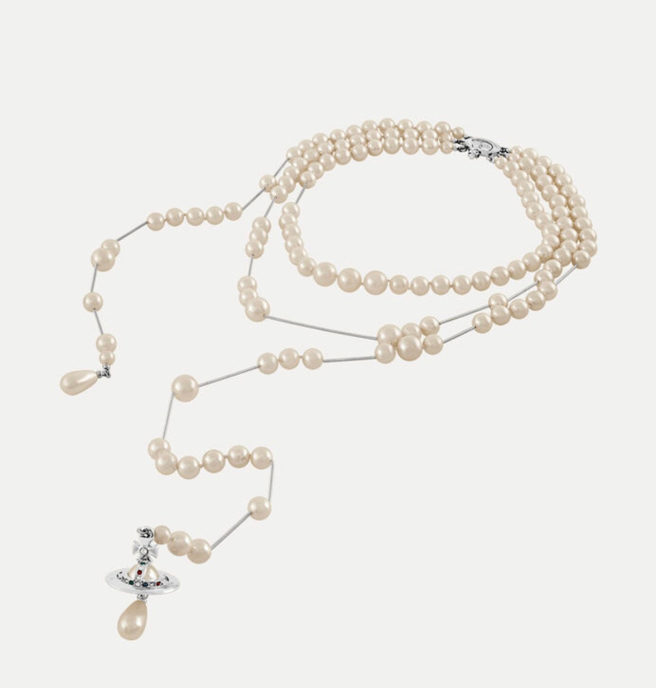 Broken pearl necklace