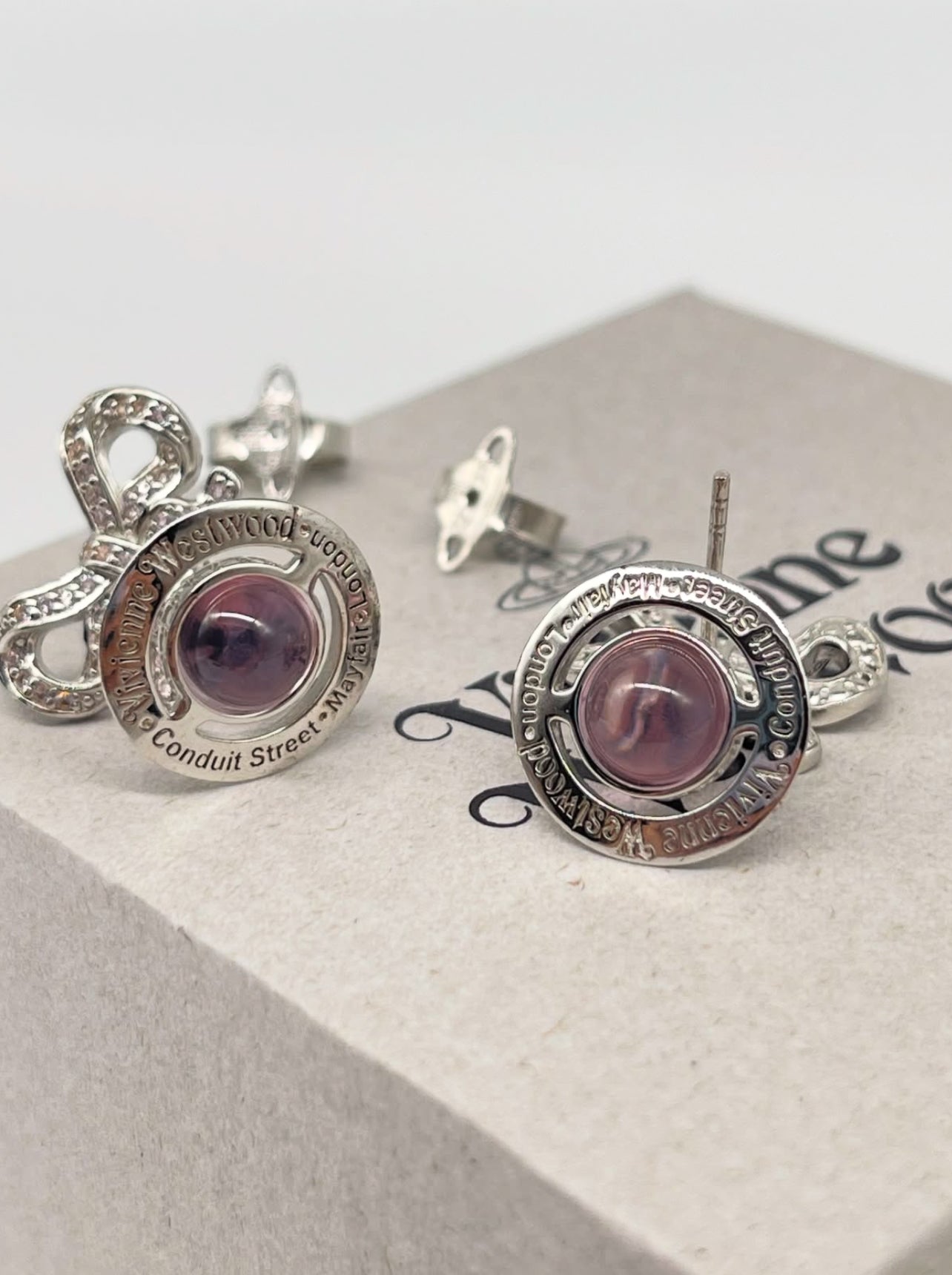 Octavie pink earrings