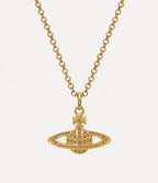 Minibas relief gold pendant