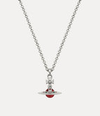 Red orb necklace 10 mm