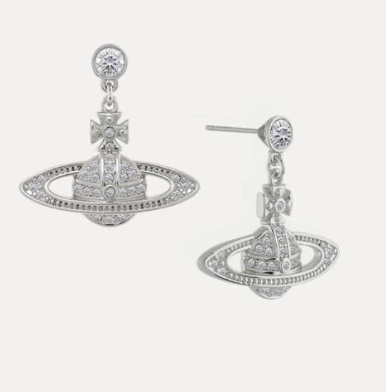 Minibas relief drop earrings