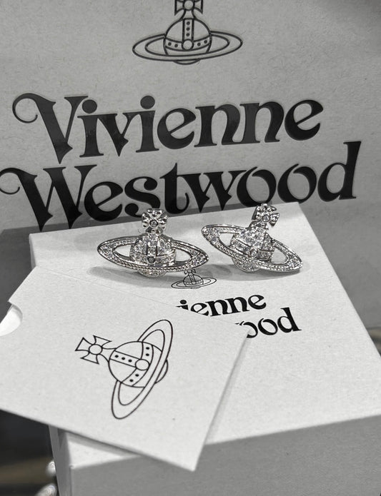 Minibas relief silver earrings