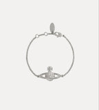 Minibas relief silver bracelet