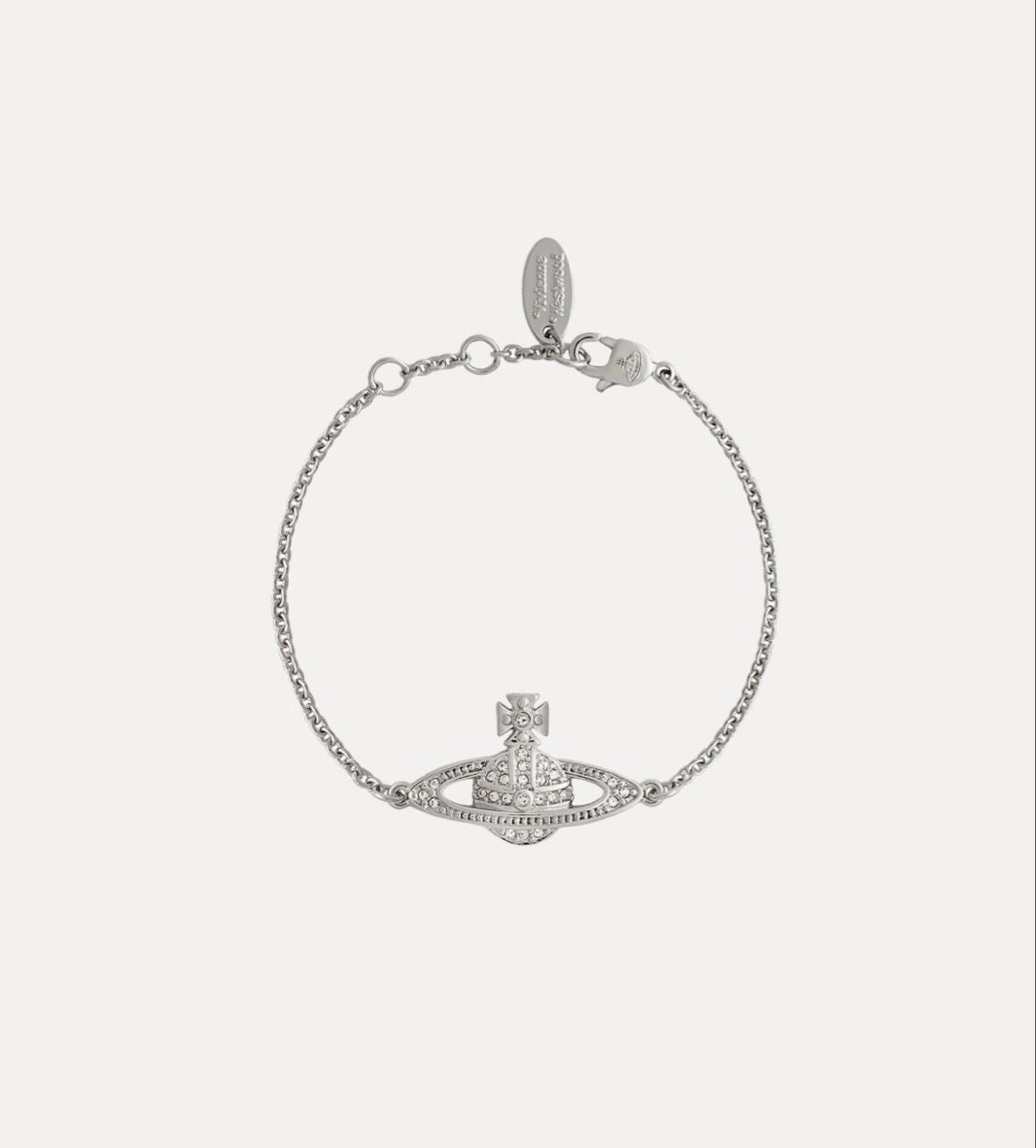 Minibas relief silver bracelet