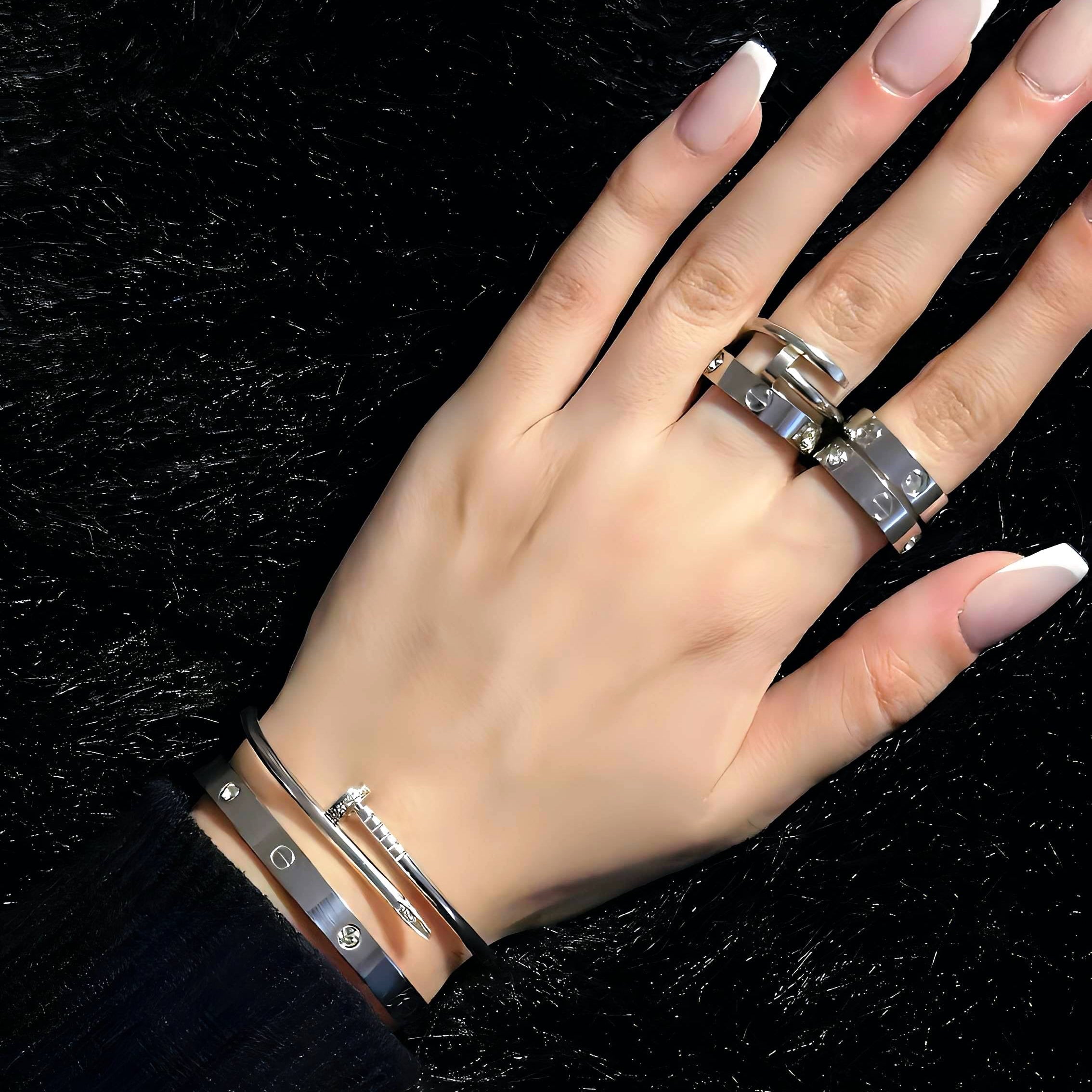 Cartier silver bracelets