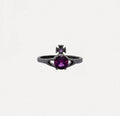 Reina dark purple ring