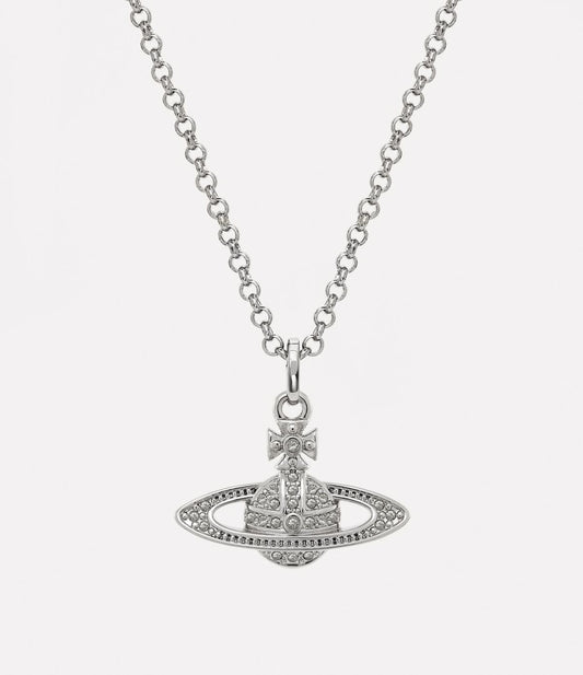 Minibas relief silver pendant