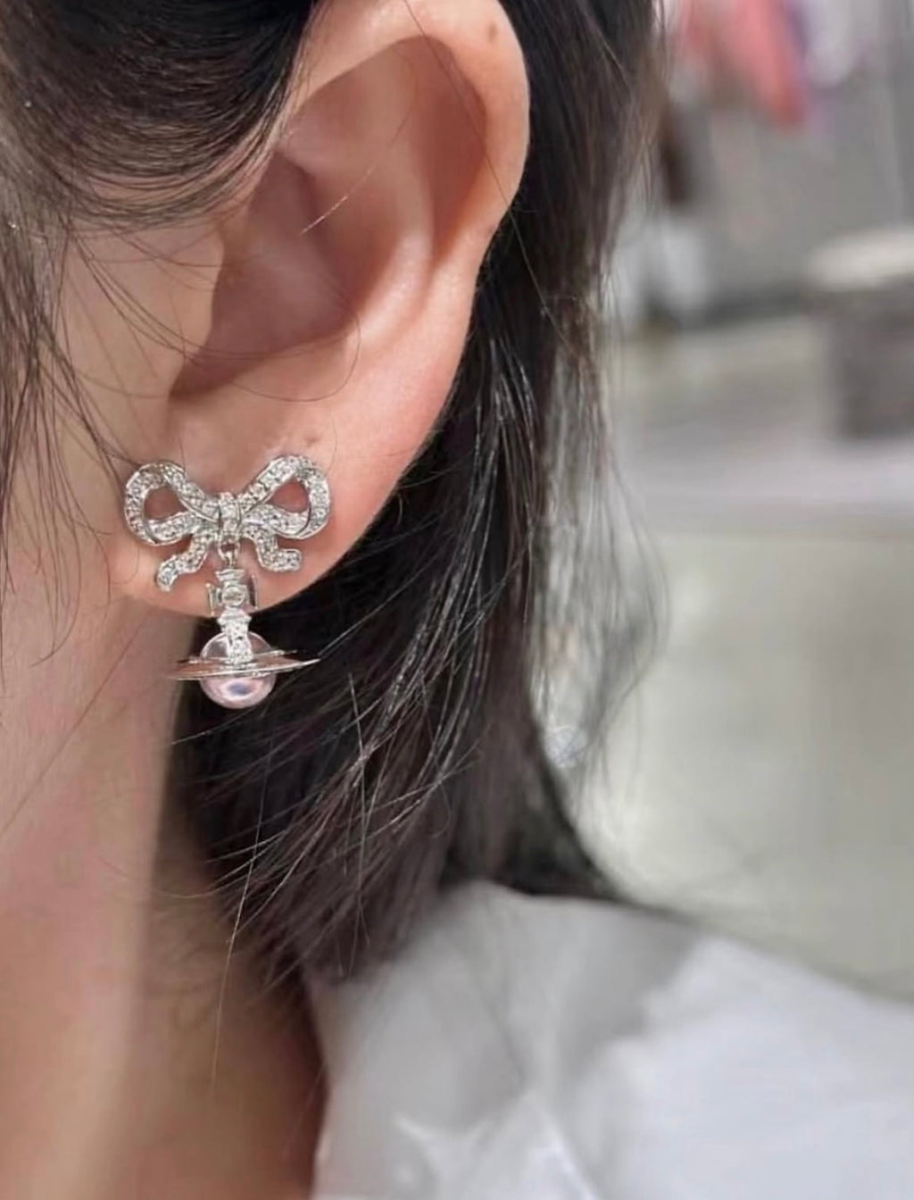 Octavie pink earrings