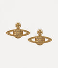 Minibas relief gold earrings