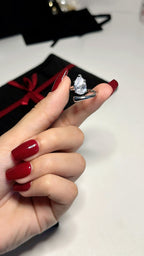 Aveline pear ring
