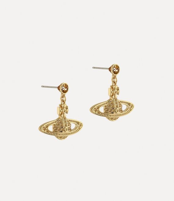 Minibas relief drop earrings